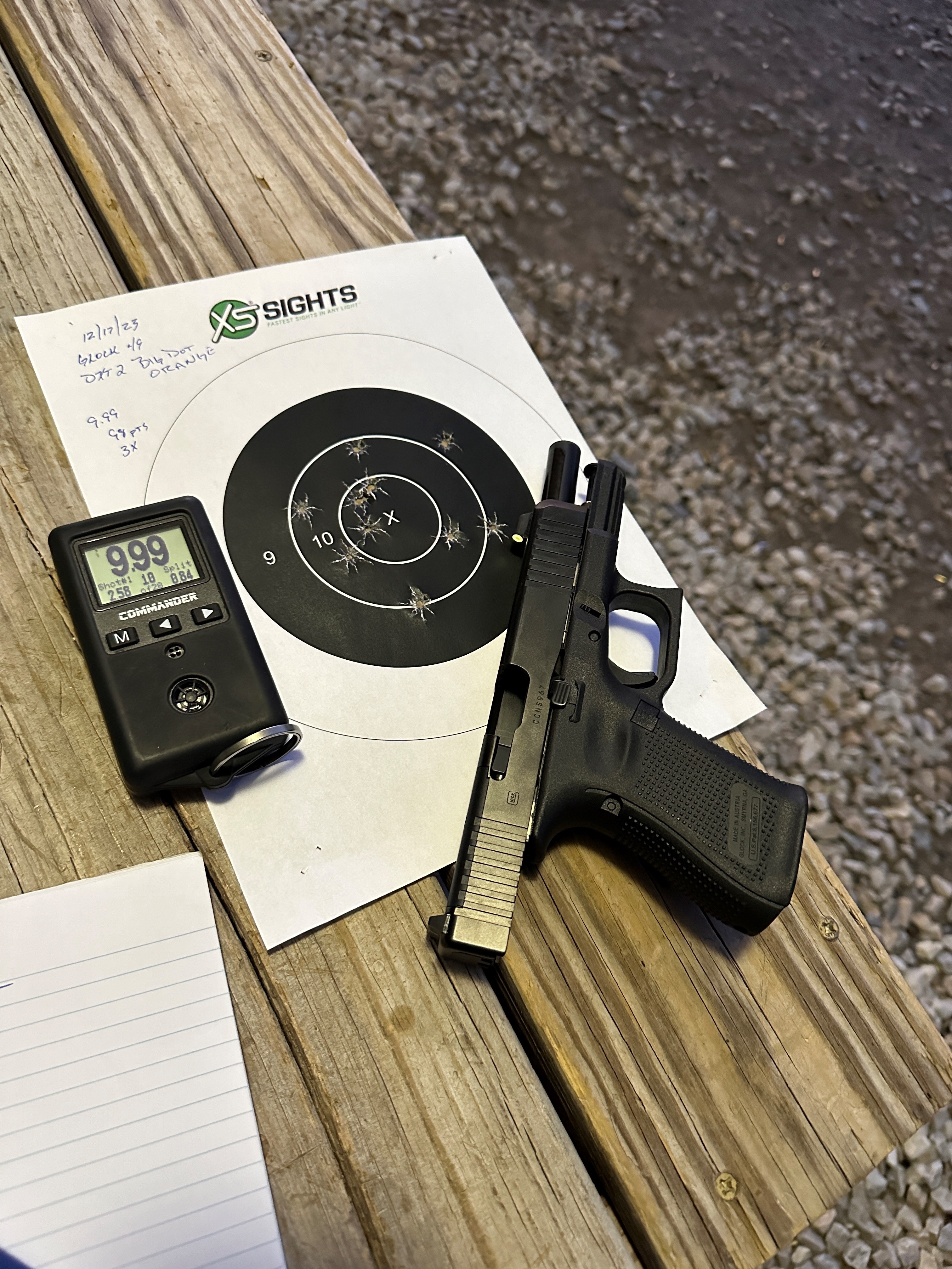 vickers test with Glock 49